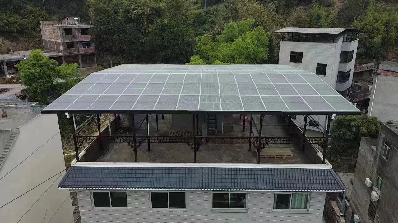 睢县15kw+10kwh自建别墅家庭光伏储能系统